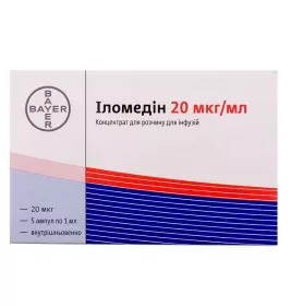 Иломедин концентрат 20 мкг/мл в ампулах по 1 мл 5 шт.