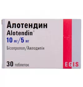 Алотендин таблетки по 10 мг/5 мг 30 шт. (10х3)