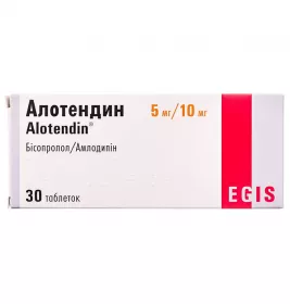 Алотендин таблетки по 5 мг/10 мг 30 шт. (10х3)