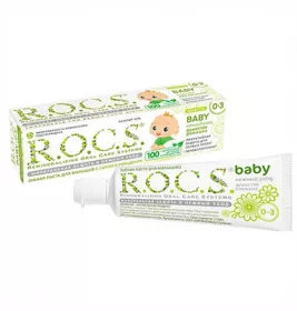 *Зубная паста Рокс детская Baby Нежный уход Ромашка 0-3 лет 45 г