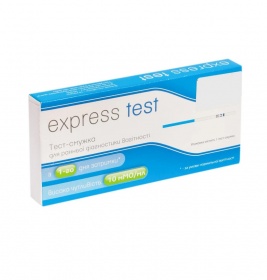 Тест-полоска Express Test для определения беременности 10 мМО/мл, №1