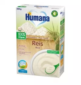 *Каша Humana безмолочная Рисовая органик 200г (1124086)