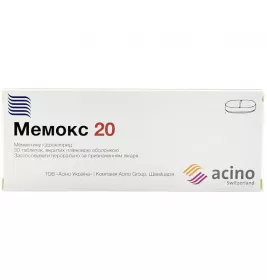 Мемокс 20 таблетки по 20 мг 30 шт. (10х3)