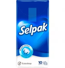 *Платочки носовые Selpak стандарт 10шт