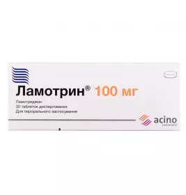 Ламотрин таблетки по 100 мг 30 шт.