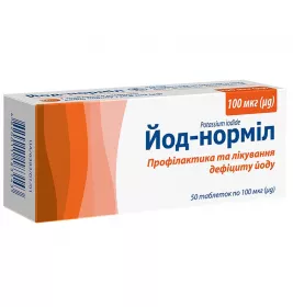 Йод-нормил таблетки по 100 мкг 50 шт. (10х5)