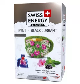 Растворимый чай Swiss Energy Мята-Черная смородина №8
