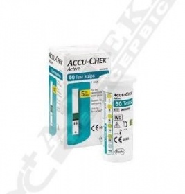 Тест-полоски Accu-Chek Актив для глюкометров №50