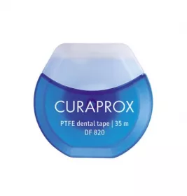 Зубная нить Curaprox тефлоновая с хлоргексидином 35 м