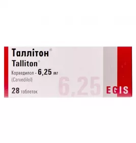 Таллитон таблетки по 6.25 мг 28 шт. (7х4)