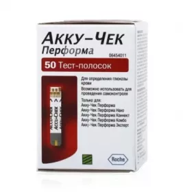 Тест-полоски Accu-Chek Перформа для глюкометров №50