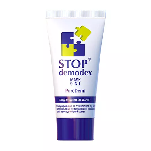 Маска Stop demodex Pure Derm 9 в 1 для лица 50 мл