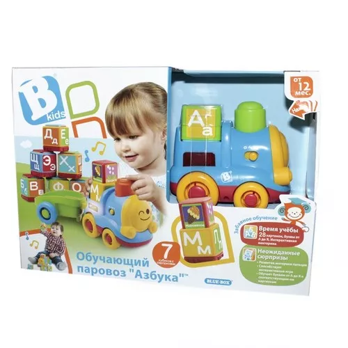 *Игрушка развивающая Bkids Поезд - алфавит с 12 мес