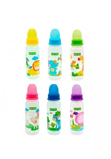 *Бутылочка Baby Team 1120 с силиконовой соской, 250 мл