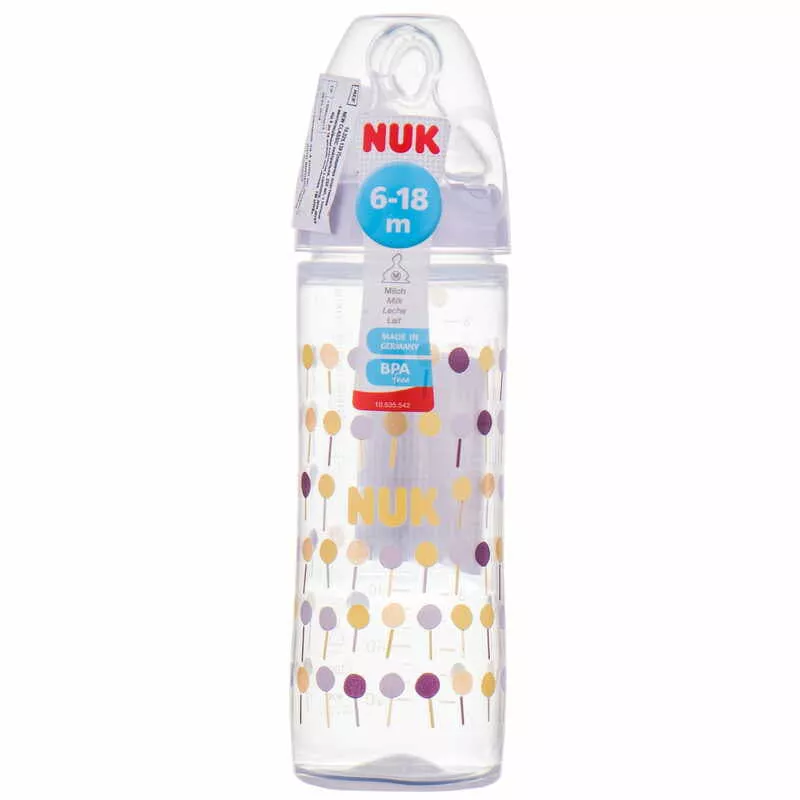 *Бутылочка Nuk Classic 10225139 c силик соской 250 мл (белая)