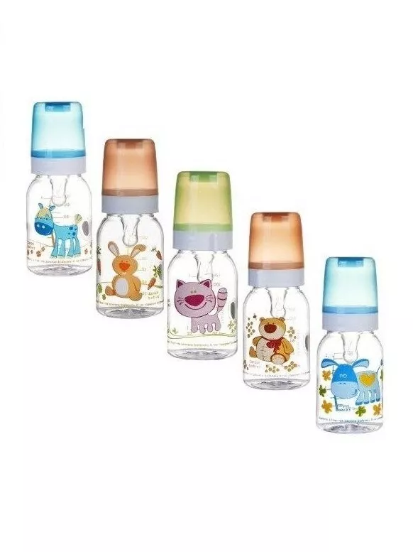 *Бутылочка Canpol 11/851 BPA FREE с рис.Веселые зверьки 120 мл
