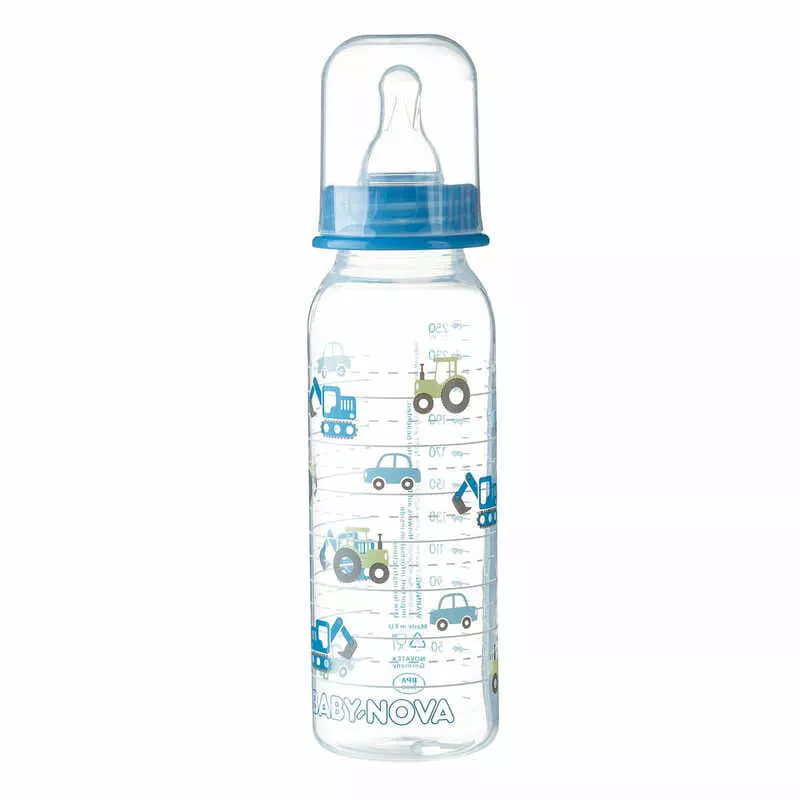 *Бутылочка Baby-nova 47000 Декор пластмасовая 250 мл