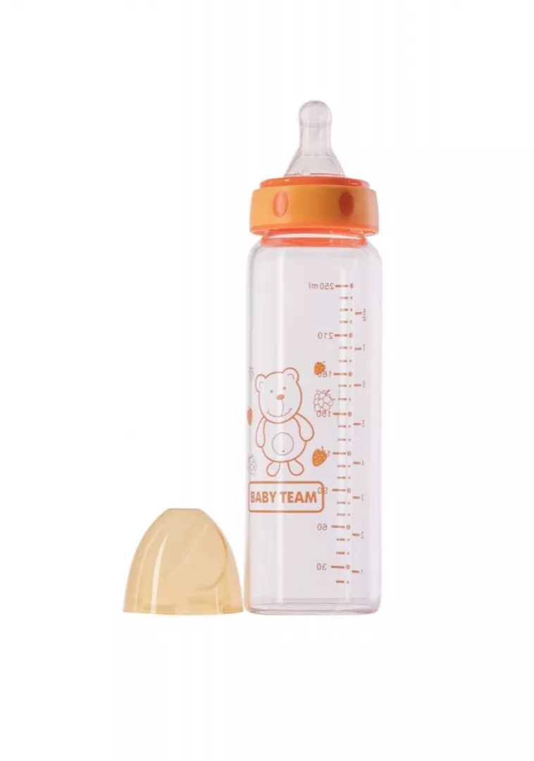 *Бутылочка Baby Team 1201 стеклянная 250 мл