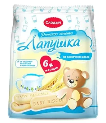 *Печенье Лапушка детское растворимое 180г
