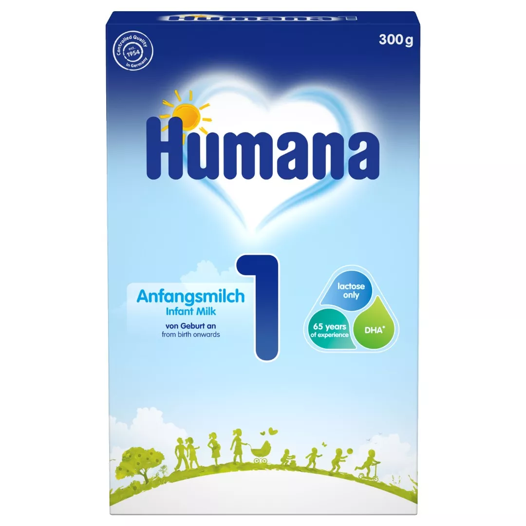 *Смесь Humana-1 с пребиотиками (ГОС) LC PUFA и нуклеотидами молочная 300 г
