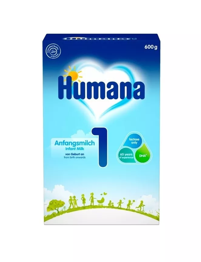 Смесь Humana-1 с пребиотиками (ГОС) LC PUFA и нуклеотидами молочная 600 г