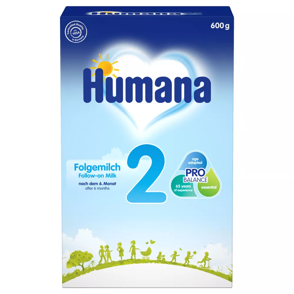 *Смесь Humana-2 с пребиотиками молочная 600 г