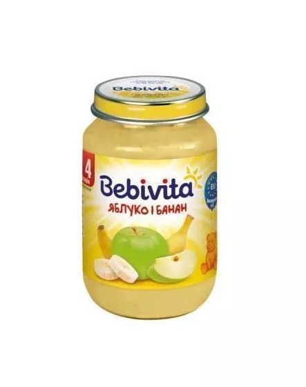 *Пюре Bebivita 1689 Яблоко и банан 190г