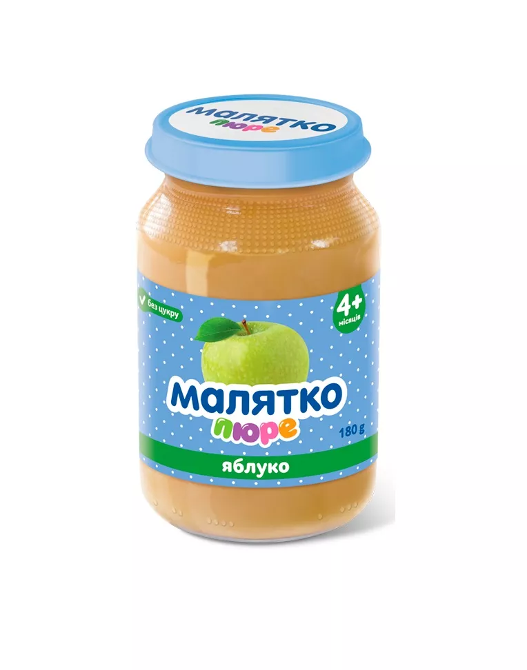 Пюре Малятко яблоко стекло 180 г