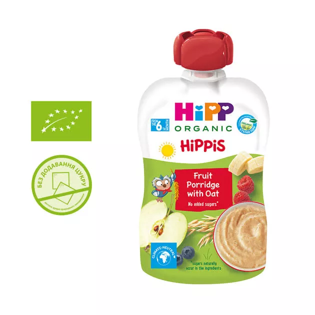 *Пюре HiPP 4701 Фруктовая каша овсяная 100г (пауч)