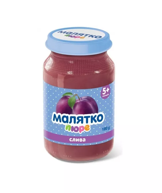 Пюре Малятко слива стекло 180 г