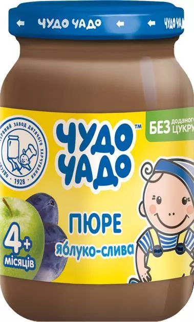 *Пюре Чудо-чадо из яблок и слив 170г