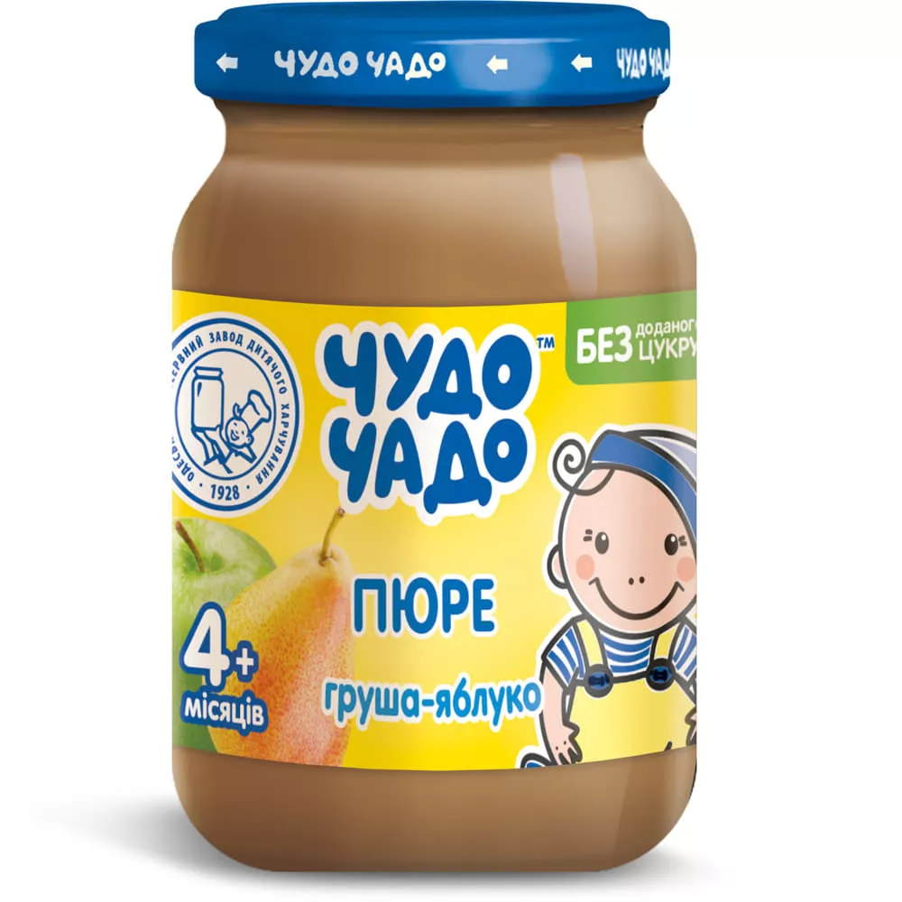 Пюре Чудо-чадо из груш и яблок без сахара 170 г