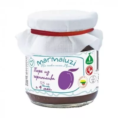 *Пюре Marmaluzi сушеные сливы стекло 125 г