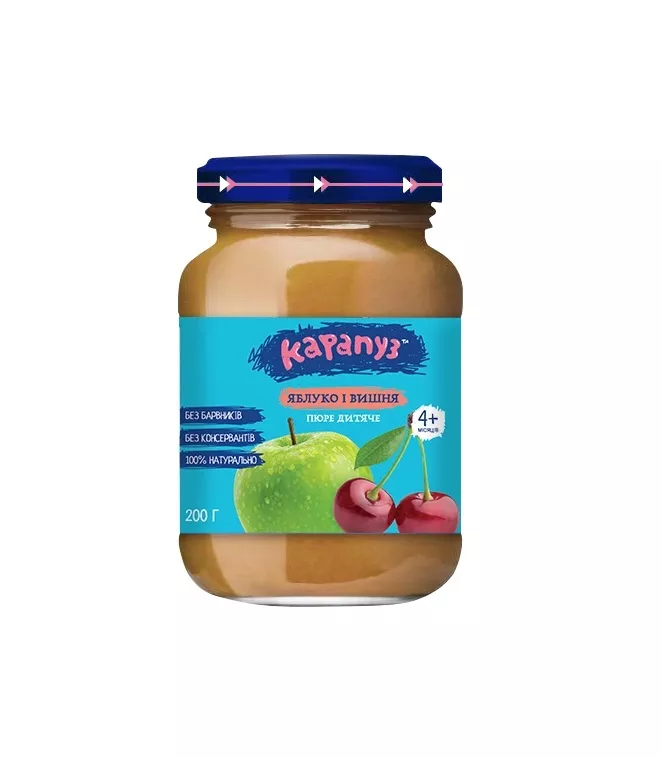 *Пюре Карапуз из яблок и вишен 200 г