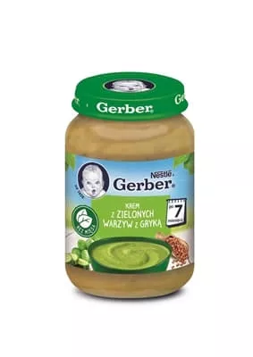 *Суп-пюре Gerber с зелеными овощами и гречкой 190г