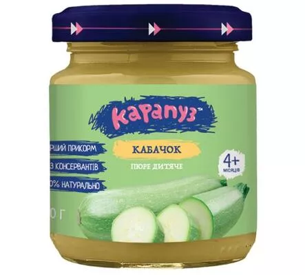 *Пюре Карапуз Кабачок с 4-х мес.90г