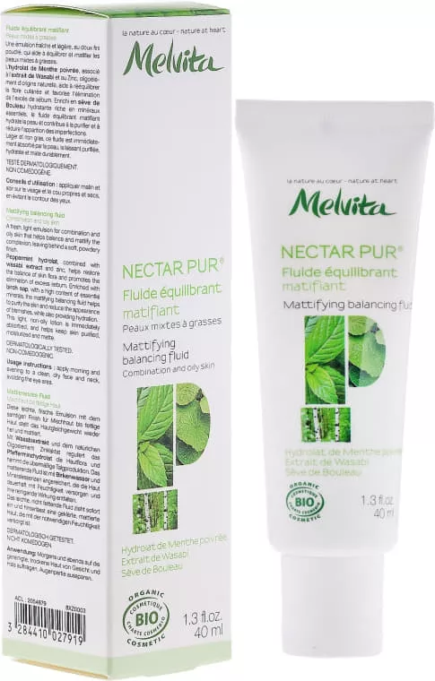 *Флюид Melvita 8XZ0003 NECTAR PUR матирующий для кожи вокруг глаз 40 мл