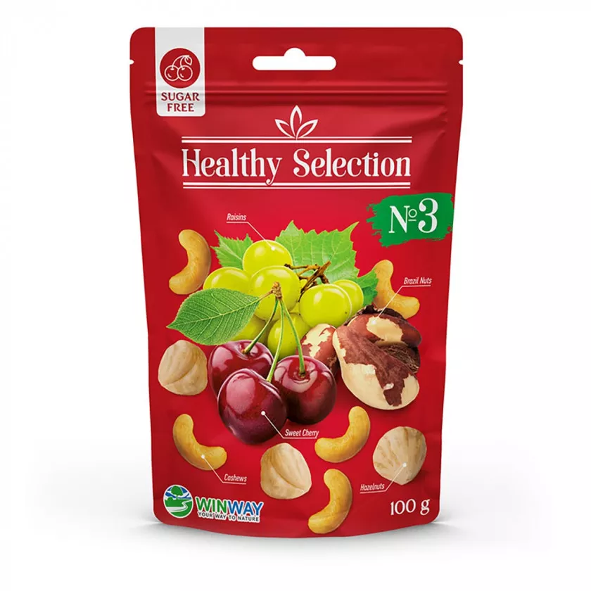 *Смесь орехов и фруктов №3 Healthy Selection(без сахара) WINWAY 100г