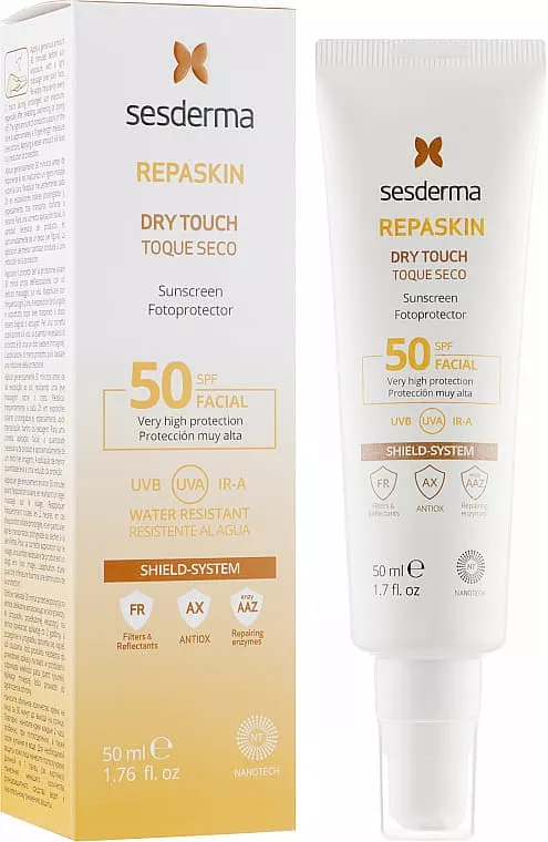 *Крем-гель Sesderma REPASKIN dry touch солнцезащитный SPF 50+ 50мл