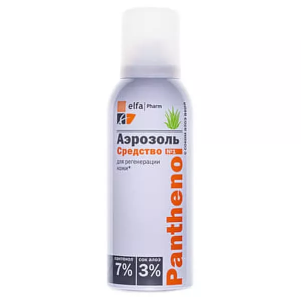 *Аэрозоль Panthenol с соком Алоэ-Вера 150 мл