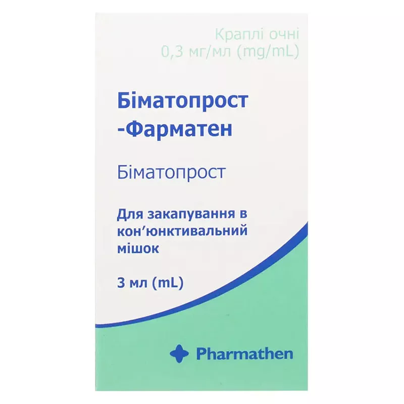 Биматопрост-Фарматен капли глаз.0,3мг/мл 3мл №1 фл.-кап.
