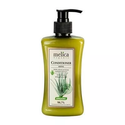 *Бальзам-кондиционер Melica Organic Здоровый блеск с протеинами пшеницы и экстрактом алоэ 300 мл