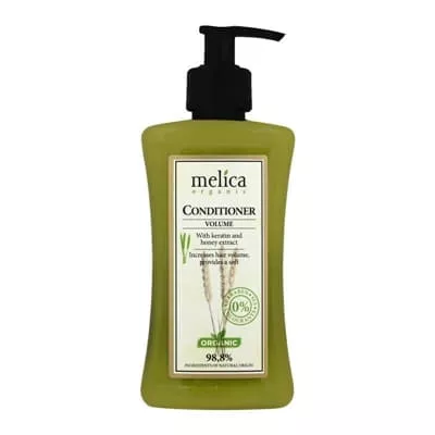 *Бальзам-кондиционер Melica Organic Большой объем с кератином и экстрактом меда 300 мл
