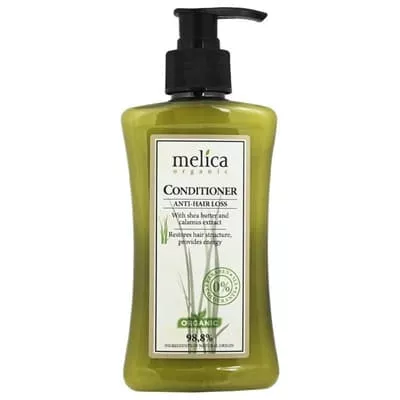 *Бальзам-кондиционер Melica Organic Питательный от выпаден. волос с маслом Ши и экстрактом аира 300м