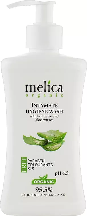 *Средство Melica Organic Для интимной гигиены с молочной кислотой и экстрактом алоэ 300 мл
