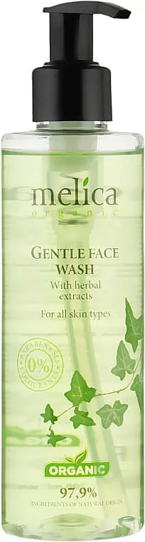 *Средство Melica Organic Нежное очищающее для лица с растительными экстрактами 200 мл