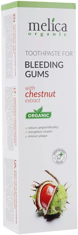 *Зубная паста Melica Organic Для кровоточащих десен c экстрактом каштанa 100 мл