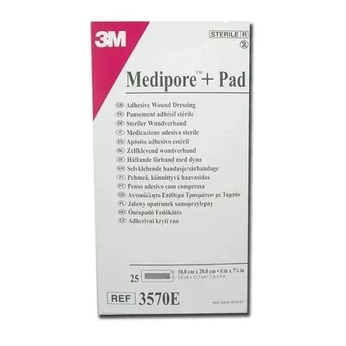 *Повязка адгез.д/закр.ран 10х20см (3570Е) Medipore+Pad