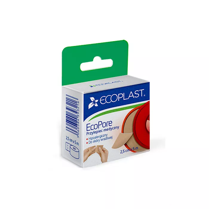 *Лейкопластырь ECOPLAST медицинский нетканый бактерицидный 6*10см