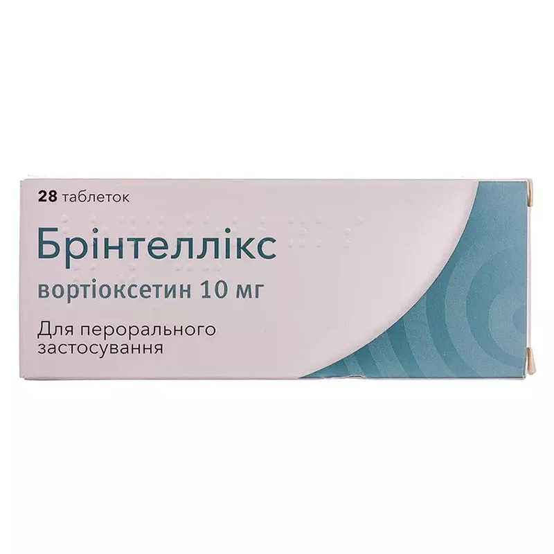 Бринтелликс таблетки по 10 мг 28 шт. (14х2)
